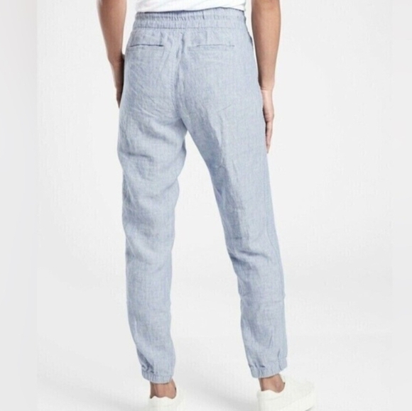 Athleta Cabo Linen Jogger Pants Size 4 - Picture 2 of 16